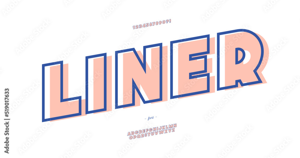 Vector liner font bold style modern typography for infographics, motion graphics, video, promotion, decoration, logotype, party poster, t shirt, book, animation, banner, game, printing. 10 eps Vector liner font bold style modern typography for infographics, motion graphics, video, promotion, decoration, logotype, party poster, t shirt, book, animation, banner, game, printing. 10 eps