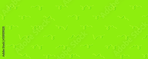 Cartoon toxic green color liquid slime flows and drips seamless pattern background vector illustration