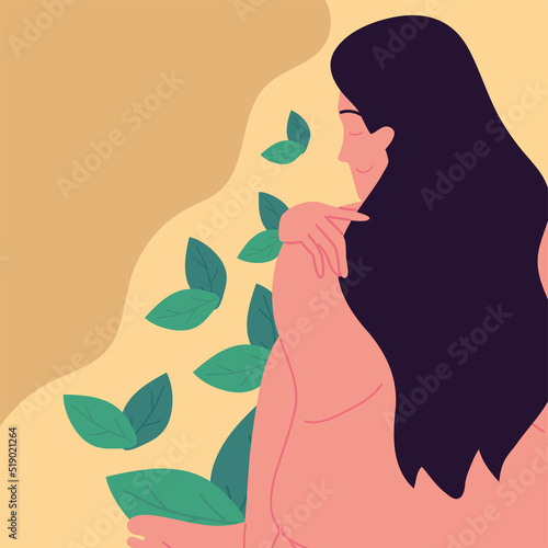 obese woman back view