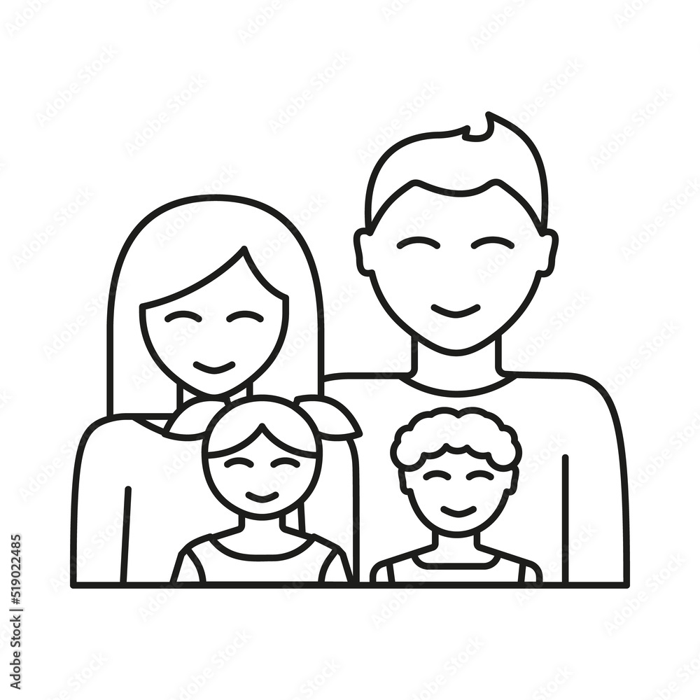 Family Tree concept line icon. Simple element illustration. Family Tree concept outline symbol design from family set. Can be used for web and mobile on white background Family Tree concept line icon. Simple element illustration. Family Tree concept outline symbol design from family set. Can be used for web and mobile on white background
