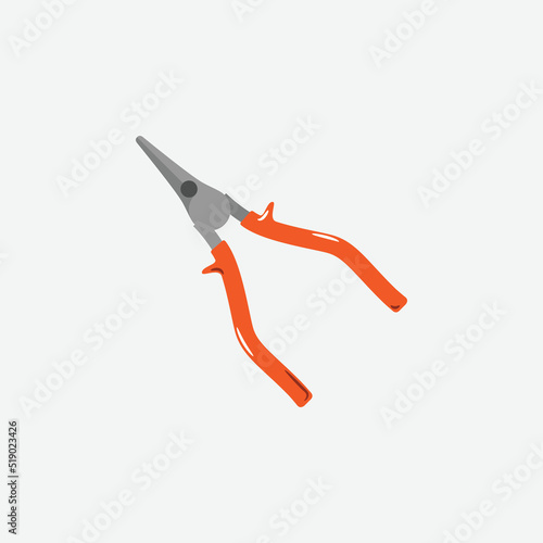 Pliers icon isolated. Construction. - Vector 