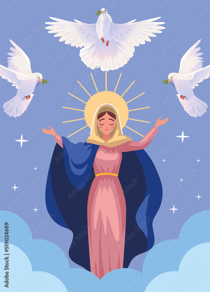 Assumption of Virgin Mary and Holy Spirit Assumption of Virgin Mary and Holy Spirit