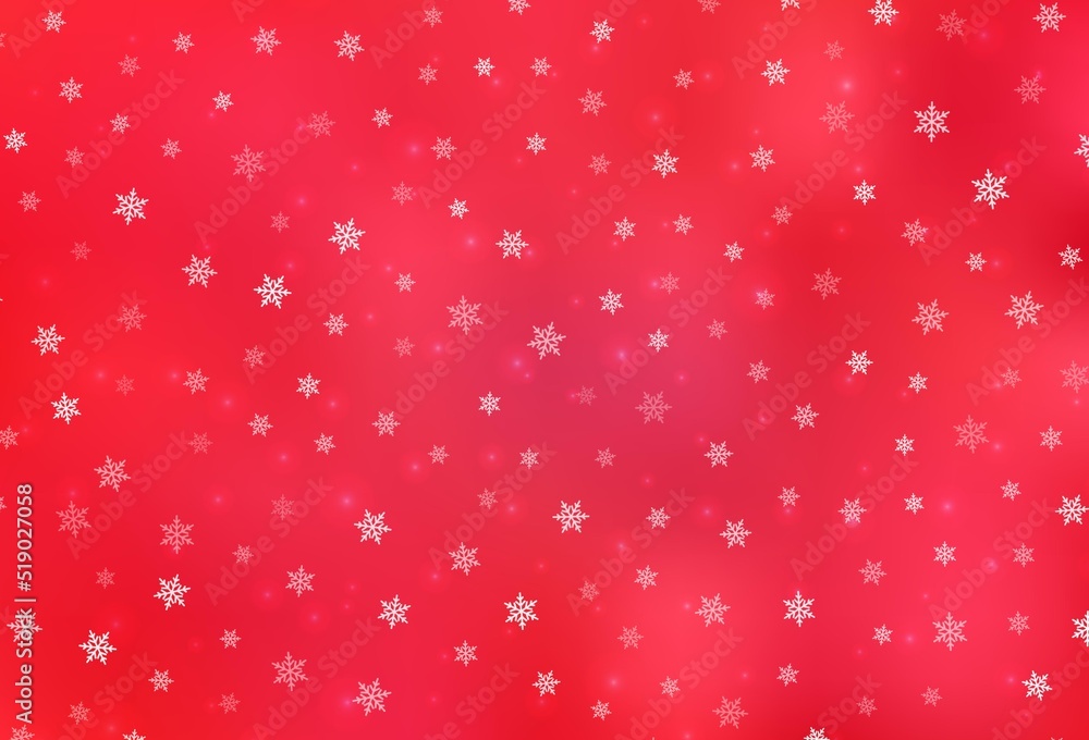 Light Red vector backdrop in holiday style.