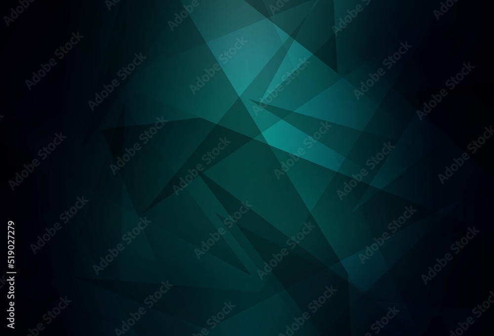 Dark Green vector pattern with polygonal style. Dark Green vector pattern with polygonal style.