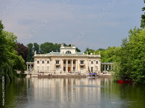 The Palace on the Isle, aka Baths Palace, in Lazienki Park or Royal Baths Park, Warsaw, Poland
