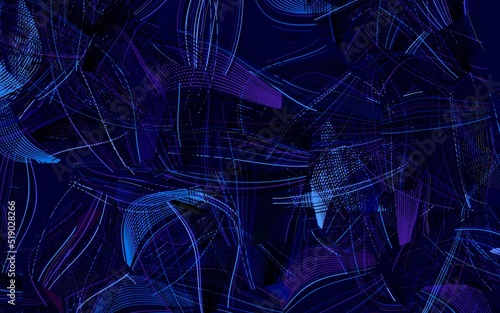 Dark Pink, Blue vector pattern with random forms.