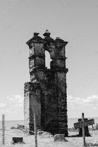 ruins of the church of the year 1716, built by blacks and indigenous enslaved by the religious missoes of the Brazilian colonial period photo