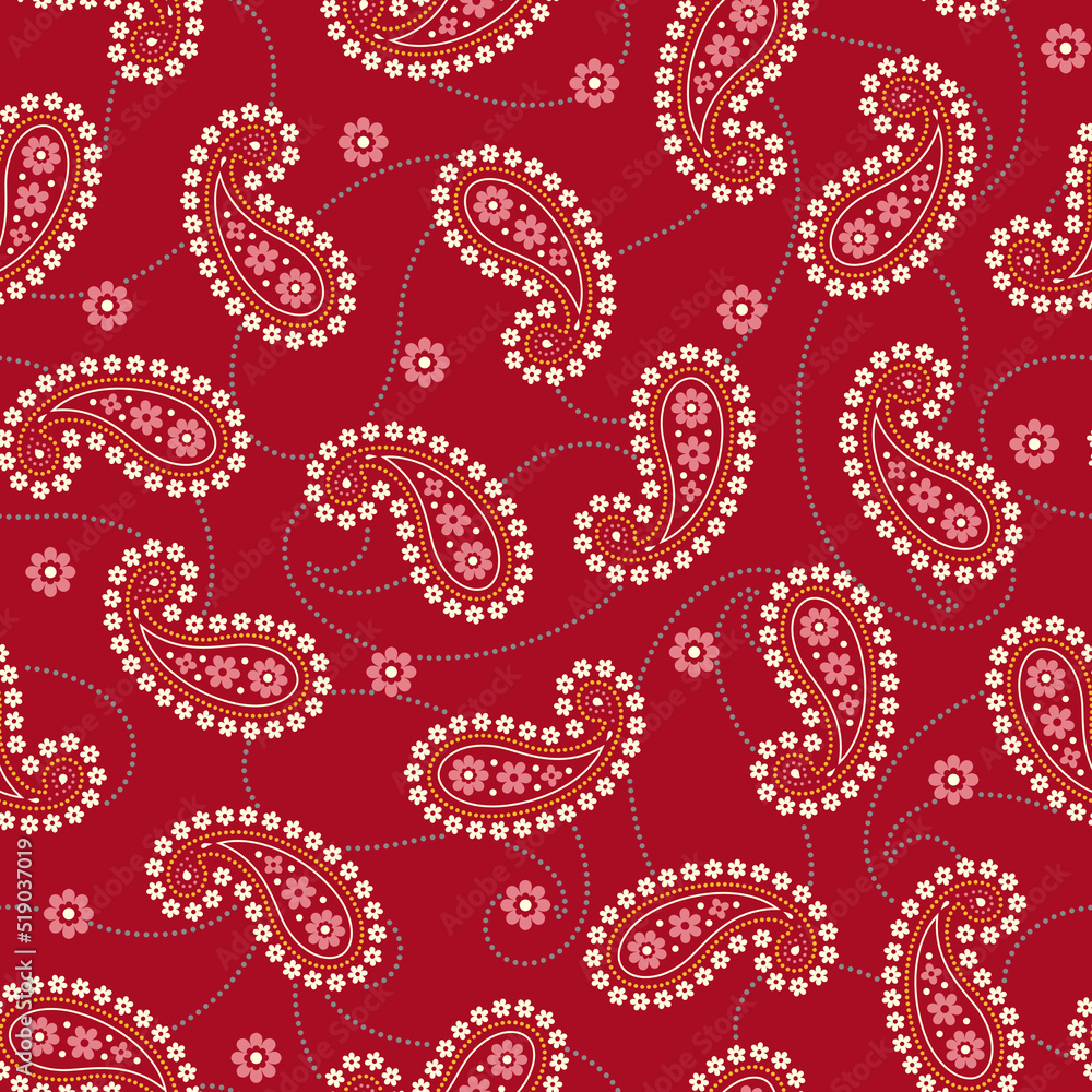 Cute and simple paisley seamless pattern, Cute and simple paisley seamless pattern,