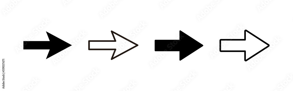 Arrow icon vector. Arrow sign and symbol for web design. Arrow icon vector. Arrow sign and symbol for web design.
