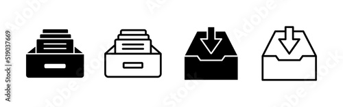 Archive folders icon vector. Document vector icon. Archive storage icon.