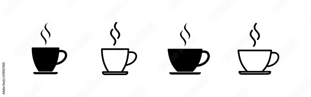 coffee cup icon vector. cup a coffee sign and symbol coffee cup icon vector. cup a coffee sign and symbol