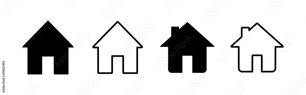 House icon vector. Home sign and symbol House icon vector. Home sign and symbol