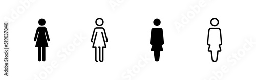 Female icon vector. woman sign and symbol