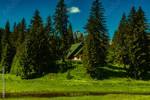 Wallpaper Mural Mountain landscape, Durmitor National Park in Montenegro, June, morning, sunny day Torontodigital.ca