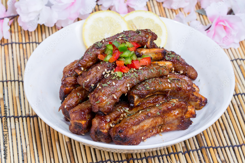 Braised Short Ribs (Galbi-jjim) - korean food Braised Short Ribs (Galbi-jjim) - korean food