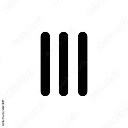 Hamburger Vector Icon Design Symbol Illustration EPS 10