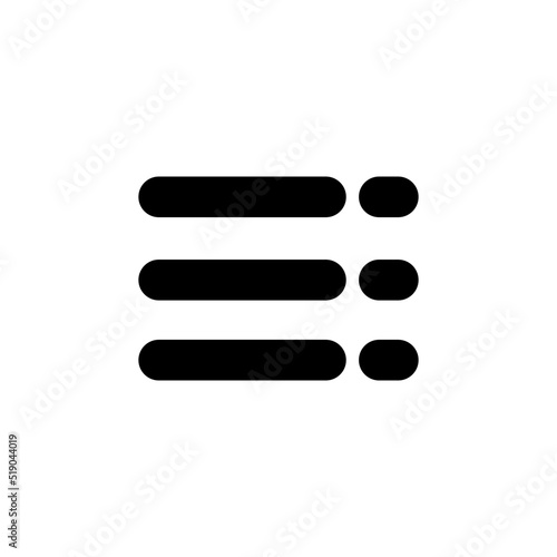 Hamburger Vector Icon Design Symbol Illustration EPS 10