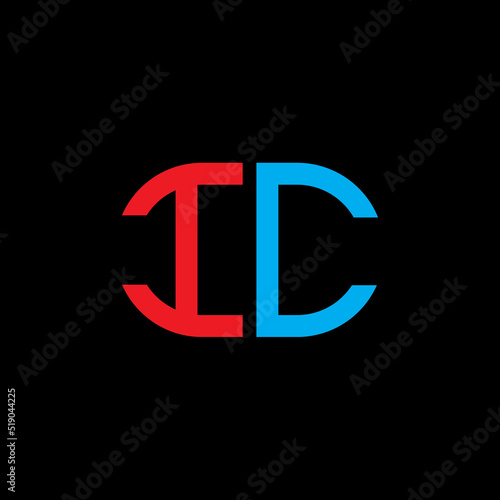 IC letter logo creative design with vector graphic