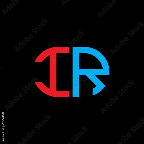 IR letter logo creative design with vector graphic