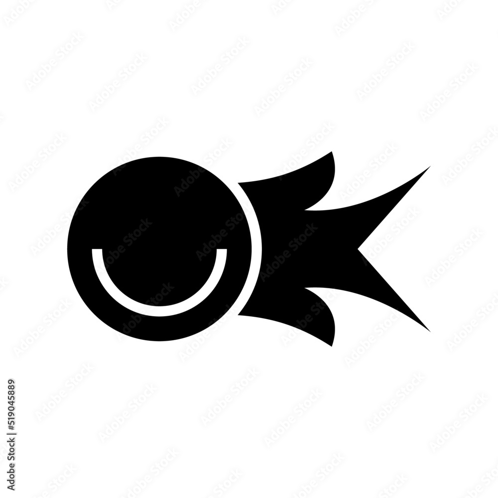 fire ball icon or logo isolated sign symbol vector illustration - high quality black style vector icons
