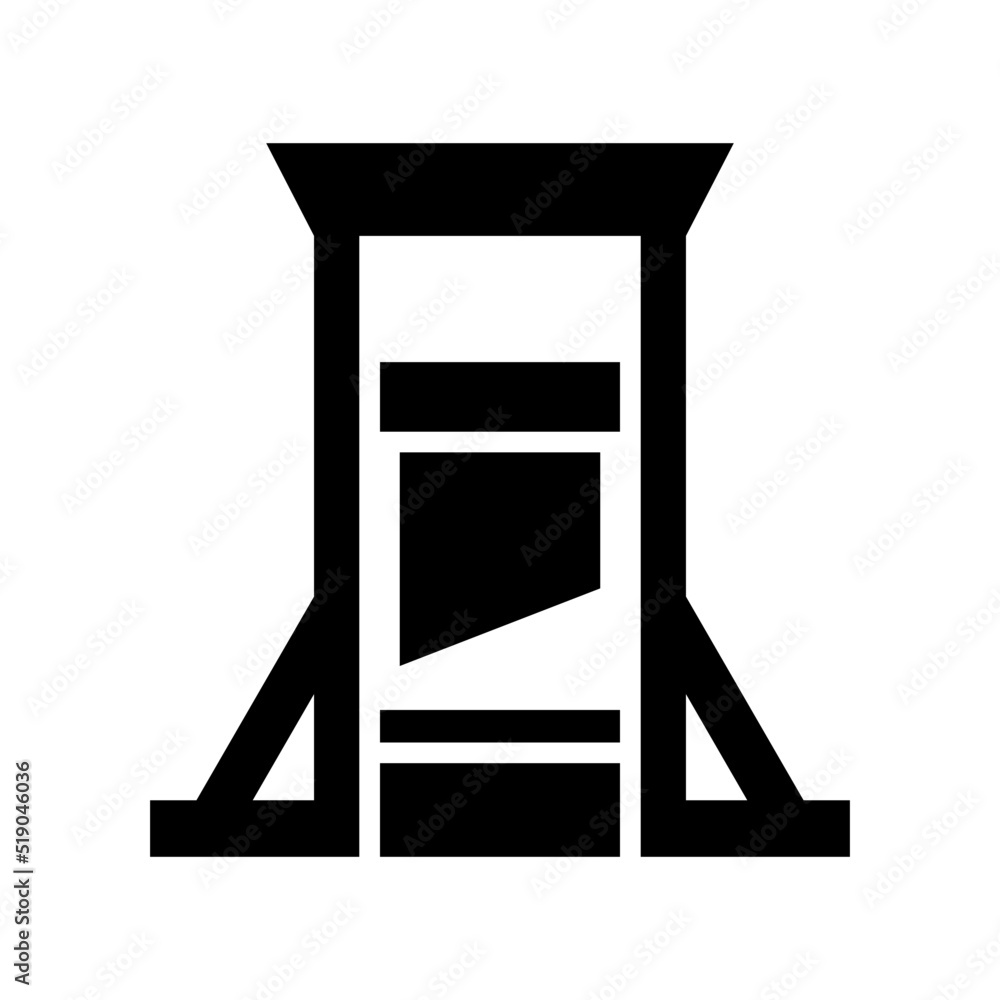 Naklejka premium guillotine icon or logo isolated sign symbol vector illustration - high quality black style vector icons 