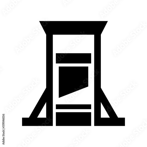 guillotine icon or logo isolated sign symbol vector illustration - high quality black style vector icons
