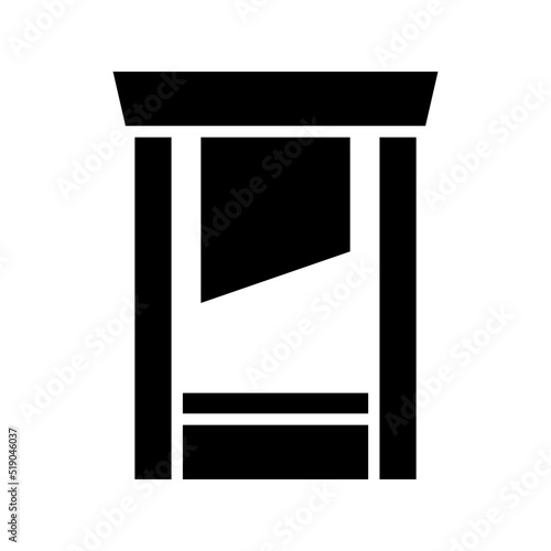 guillotine icon or logo isolated sign symbol vector illustration - high quality black style vector icons
