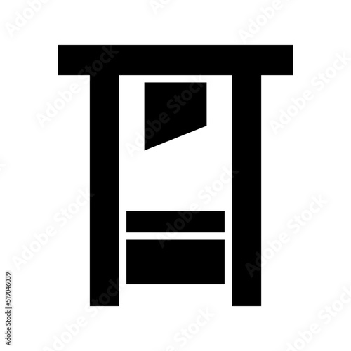 guillotine icon or logo isolated sign symbol vector illustration - high quality black style vector icons
