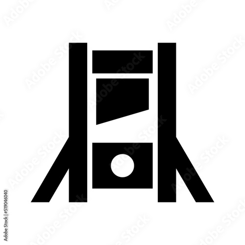 guillotine icon or logo isolated sign symbol vector illustration - high quality black style vector icons

