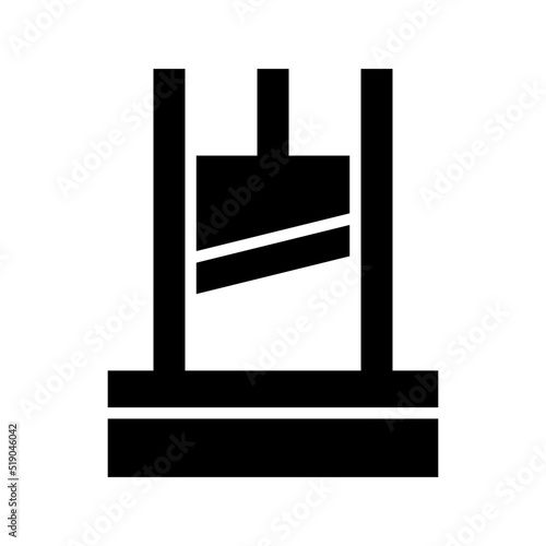 guillotine icon or logo isolated sign symbol vector illustration - high quality black style vector icons
