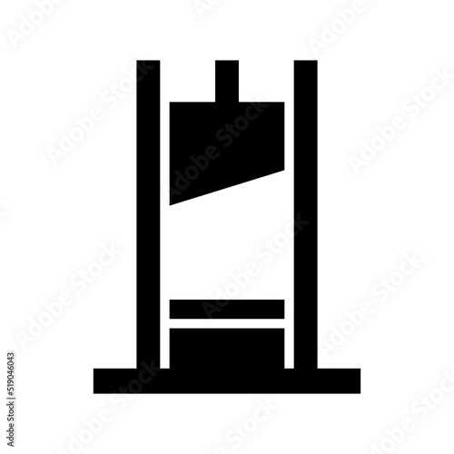 guillotine icon or logo isolated sign symbol vector illustration - high quality black style vector icons
