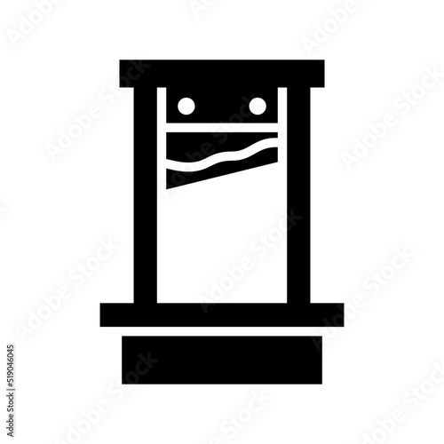 guillotine icon or logo isolated sign symbol vector illustration - high quality black style vector icons
