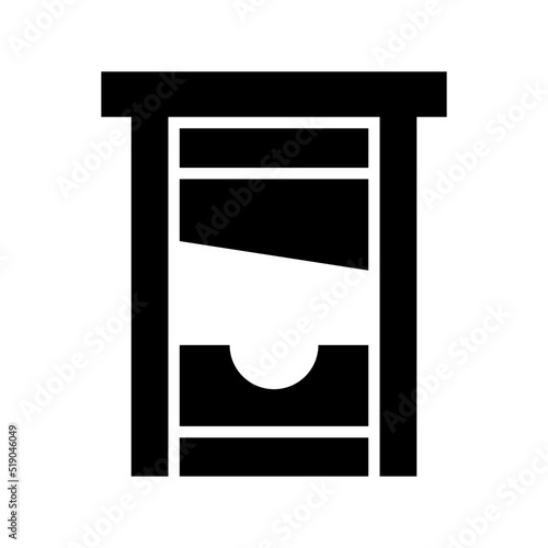 guillotine icon or logo isolated sign symbol vector illustration - high quality black style vector icons
