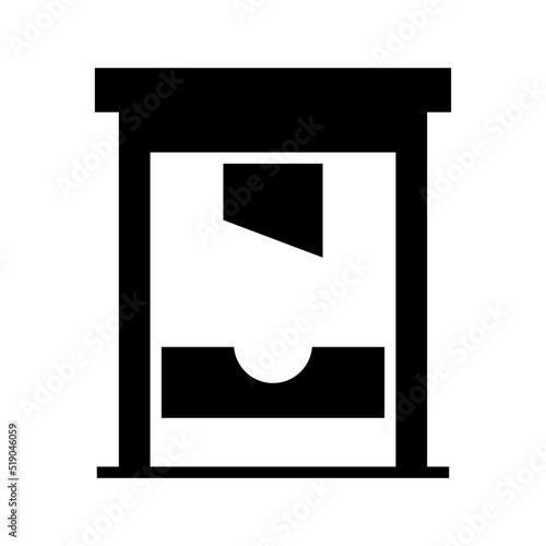 guillotine icon or logo isolated sign symbol vector illustration - high quality black style vector icons
