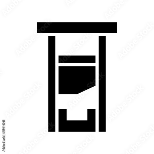 guillotine icon or logo isolated sign symbol vector illustration - high quality black style vector icons
