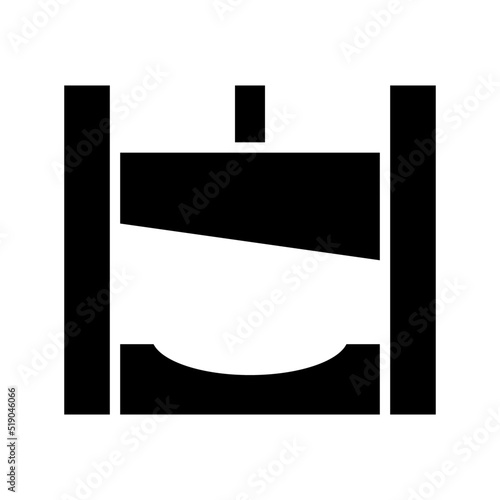 guillotine icon or logo isolated sign symbol vector illustration - high quality black style vector icons
