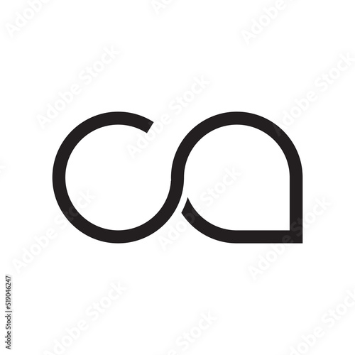 ca letter logo