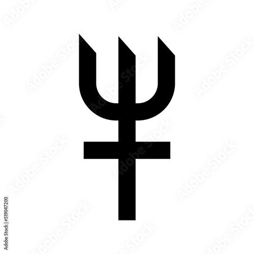 trident icon or logo isolated sign symbol vector illustration - high quality black style vector icons

