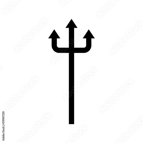 trident icon or logo isolated sign symbol vector illustration - high quality black style vector icons
