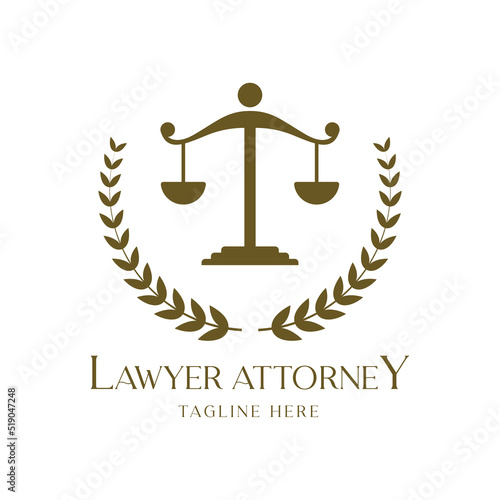 Law and Attorney logo vector