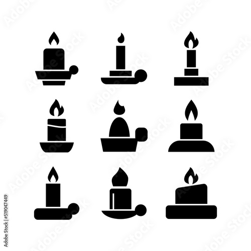 candle icon or logo isolated sign symbol vector illustration - high quality black style vector icons 