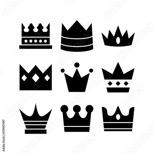 crown icon or logo isolated sign symbol vector illustration - high quality black style vector icons 