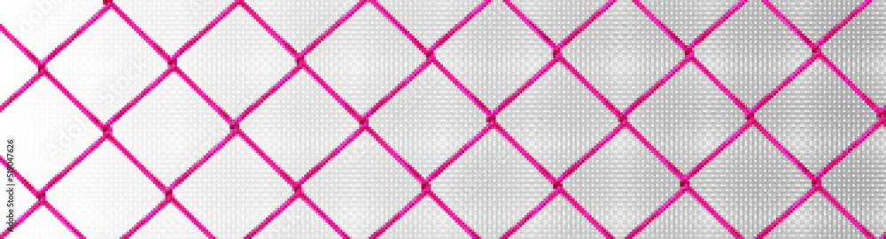 Pink wire net, metal steel mesh pattern. Isolated fence, security ...