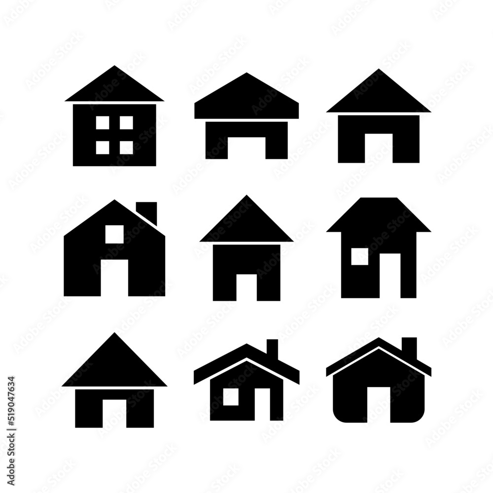 house icon or logo isolated sign symbol vector illustration - high quality black style vector icons
