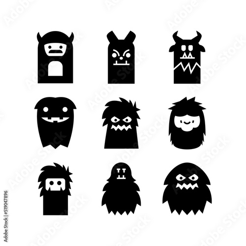yeti icon or logo isolated sign symbol vector illustration - high quality black style vector icons
