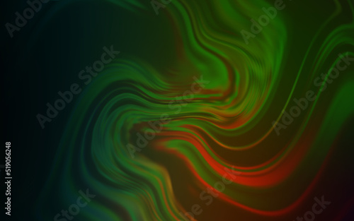 Dark Green, Red vector abstract bright pattern.