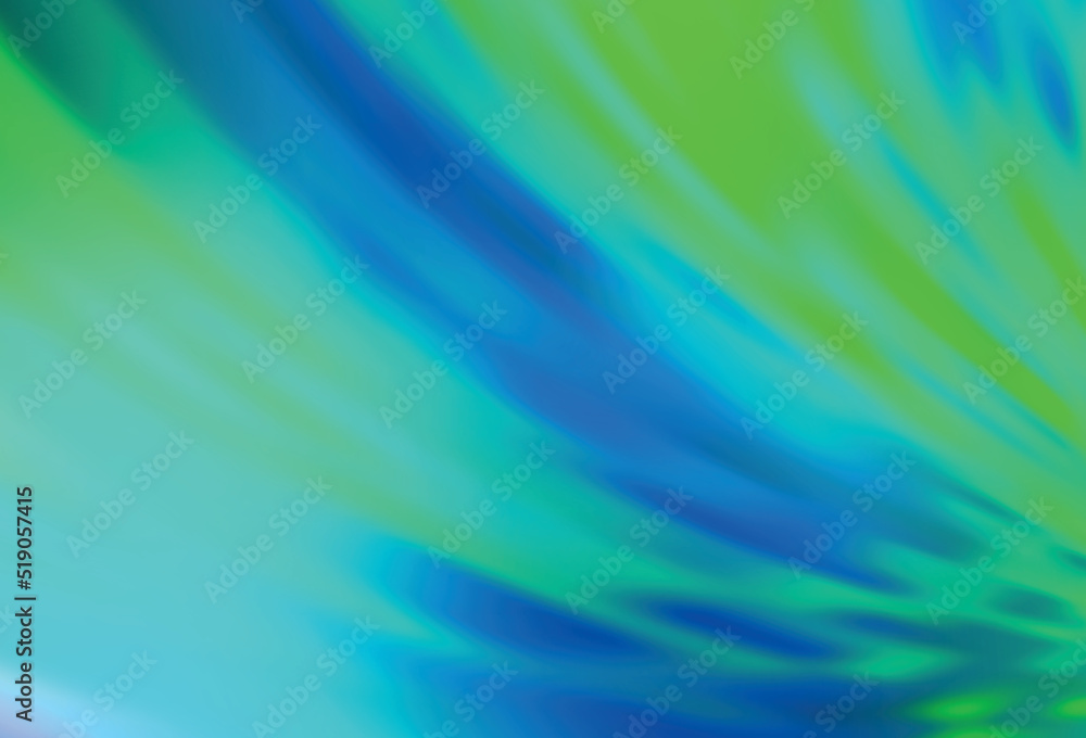 Obraz premium Light Green vector blurred and colored pattern.