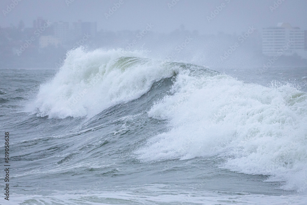 Storm waves at South Head, Sydney, NSW, July 2022