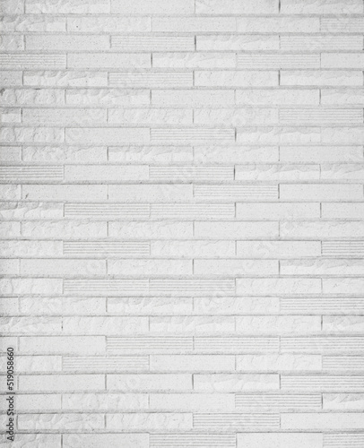 White brick tile wall texture background. Luxury brickwork pattern backdrop.