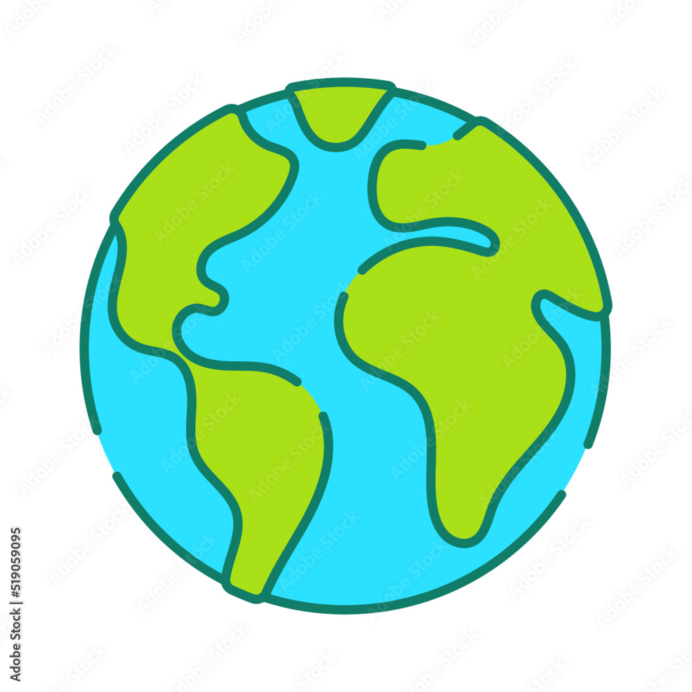 planet earth icon vector illustration planet earth icon vector illustration
